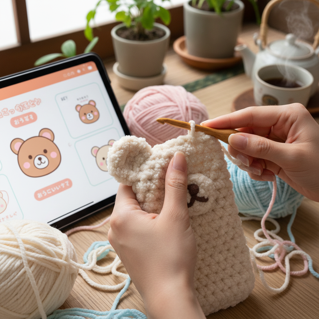 Bear Crochet Phone Case PDF - Cute & Easy Pattern