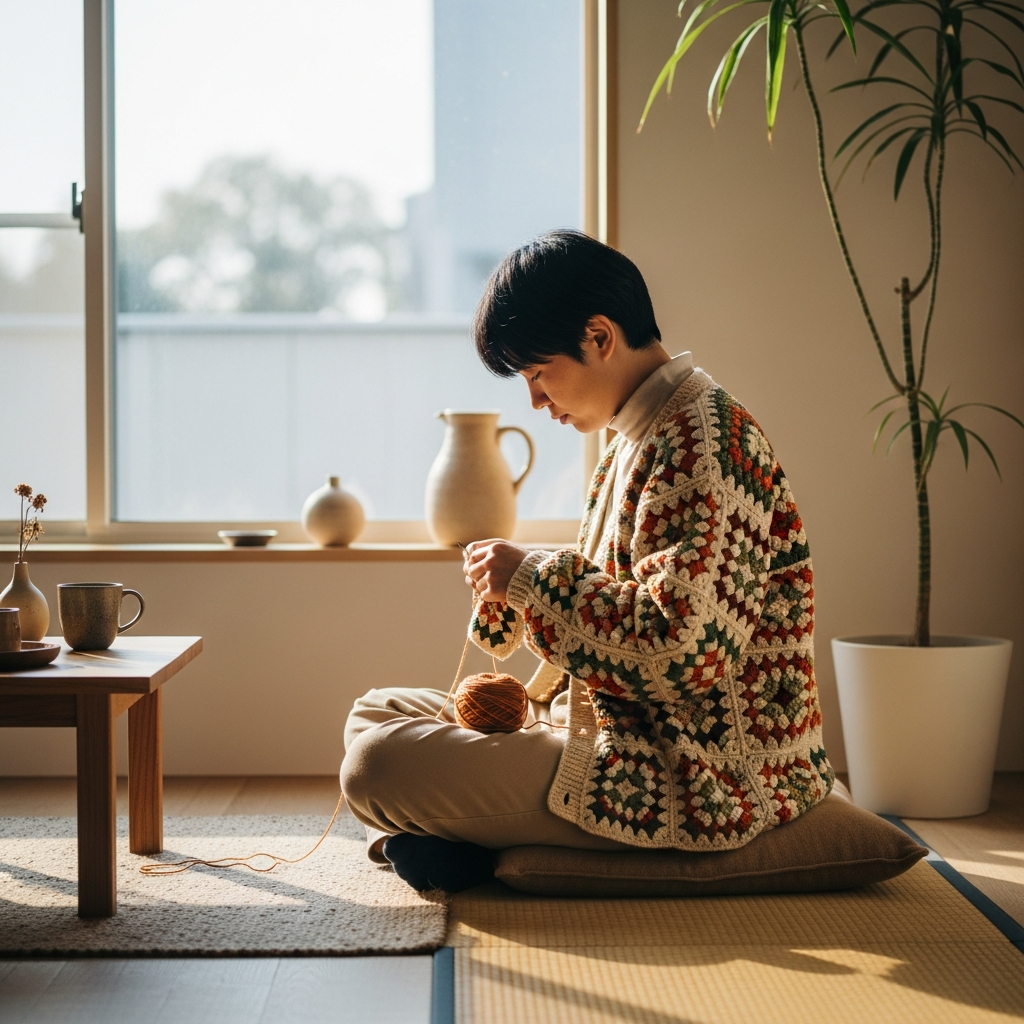 Vintage Granny Square PDF - Create Stylish Crochet Vests