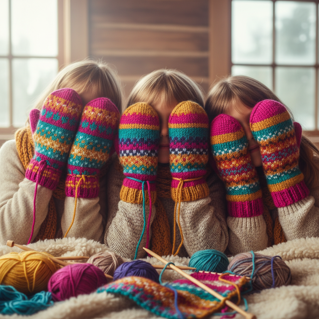 World’s Simplest Mittens – Easy Knitting Pattern PDF