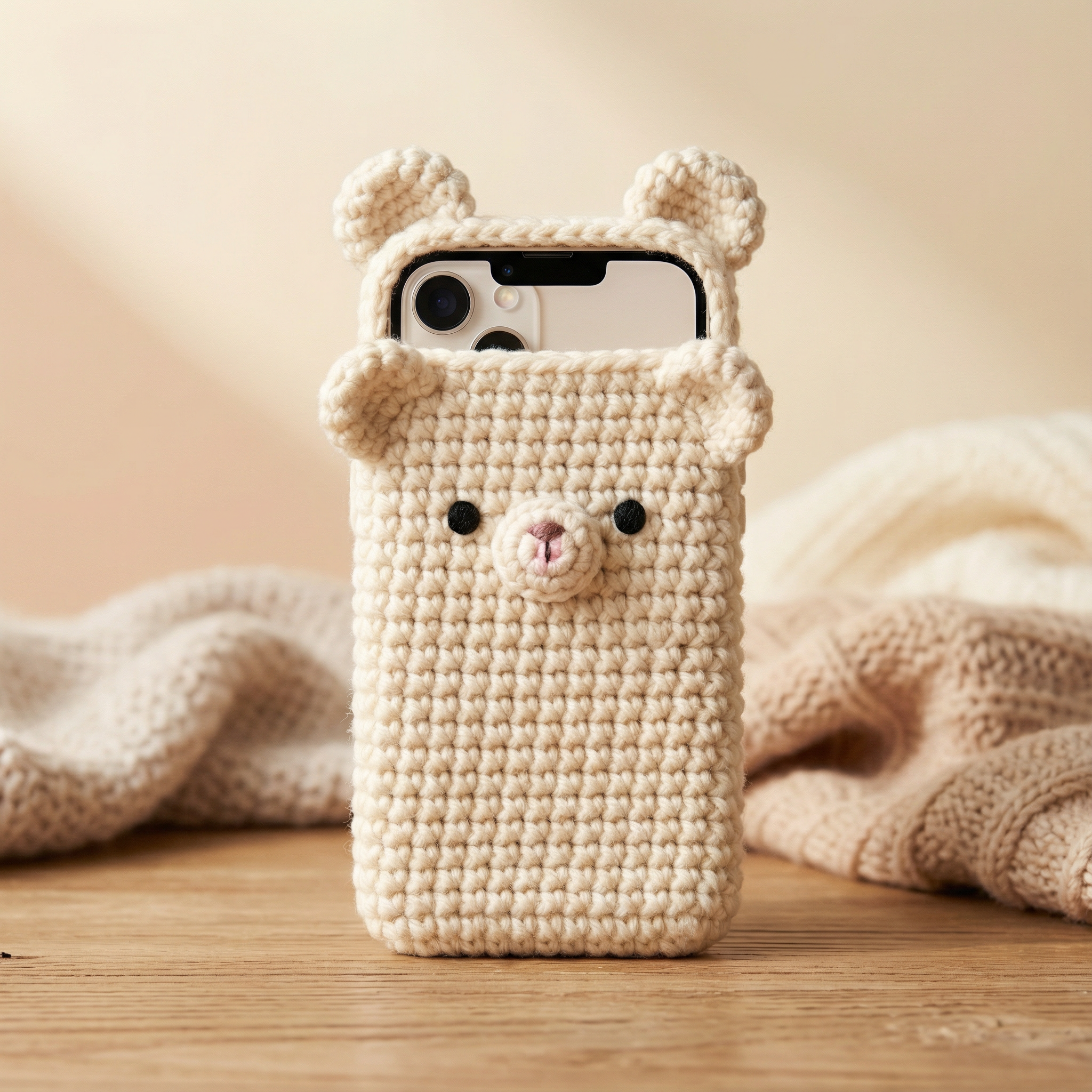 Bear Crochet Phone Case PDF - Cute & Easy Pattern