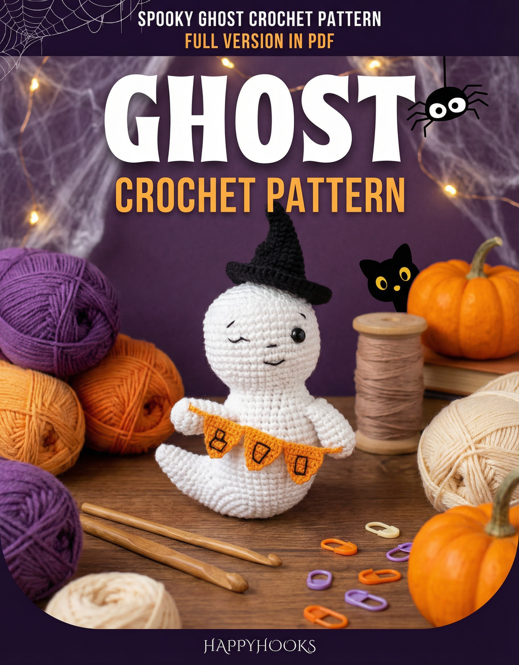 Halloween Ghost Crochet Pattern – Fun & Easy PDF