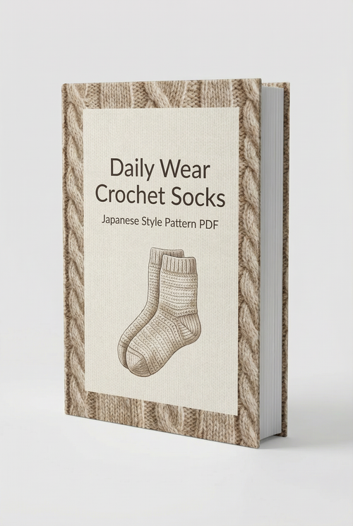 Daily Wear Crochet Socks – Japanese Style (PDF)