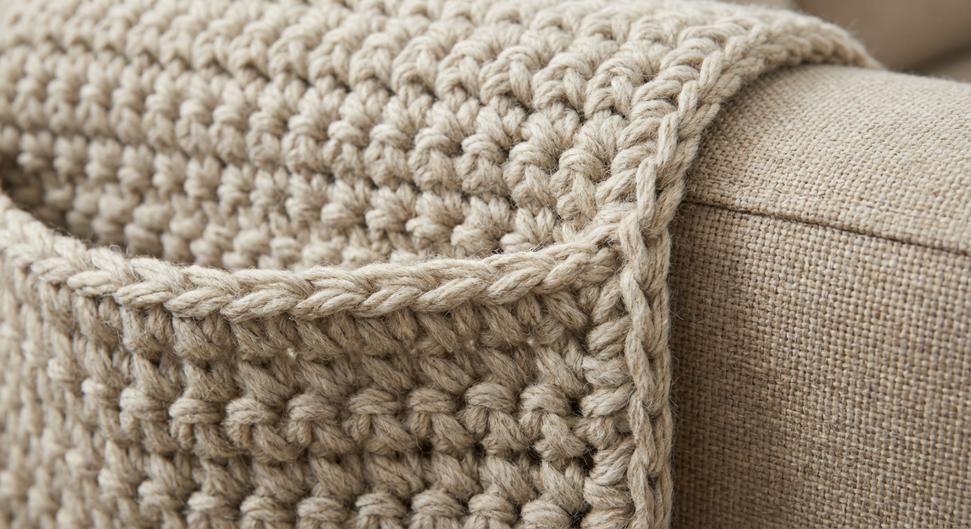 Crochet Couch Arm Pocket - Stylish Sofa Organizer