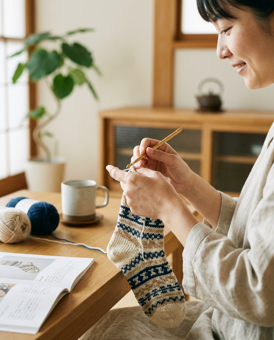 Daily Wear Crochet Socks – Japanese Style (PDF)